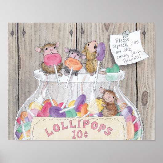 ハウスマウスデザイン® - Wall Art ポスター (正面)