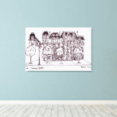 ハウスマン建築 |パリ、シャンゼリゼ キャンバスプリント (インサイチュ (ウッドフロア))