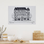 ハウスマン建築 |ルーヴル，パリ ポスター (キッチン)