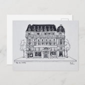 ハウスマン建築 |ルーヴル,パリ ポストカード (正面/裏面)