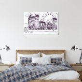 ハウスマン建築 | Rue de Seres キャンバスプリント (インサイチュ (寝室))