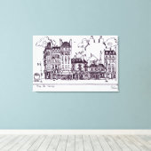 ハウスマン建築 | Rue de Seres キャンバスプリント (インサイチュ (ウッドフロア))
