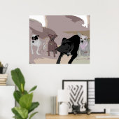 ハウスマン犬 ポスター (ホームオフィス)