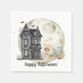 ハウスマ幽霊のよく出るミアンドフレンズハローウィンパーティ スタンダードカクテルナプキン (正面)