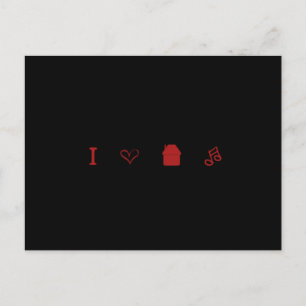 「ハウスミュージックが大好き」 ポストカード