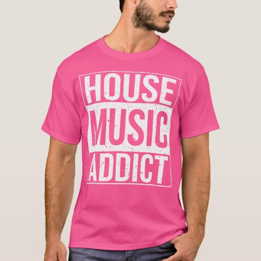 ハウスミュージックアディクトDj Rave Edm Tシャツ (正面)