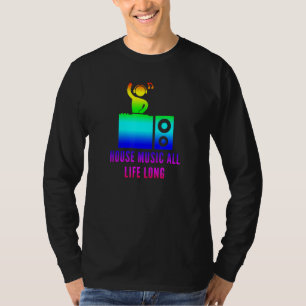ハウスミュージックオールライフEdm DjレインボープライドEqu Tシャツ