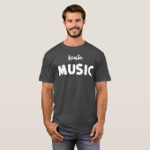 ハウスミュージックミュージック Tシャツ (正面フル)