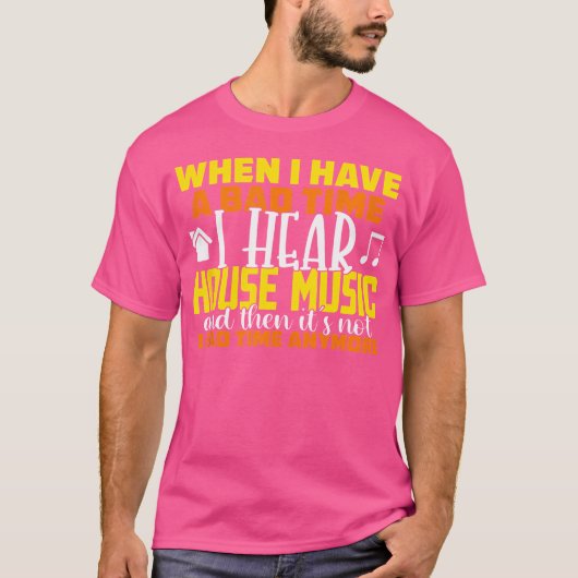 ハウスミュージックラバー引用文Edm Dj Raver Tシャツ (正面)