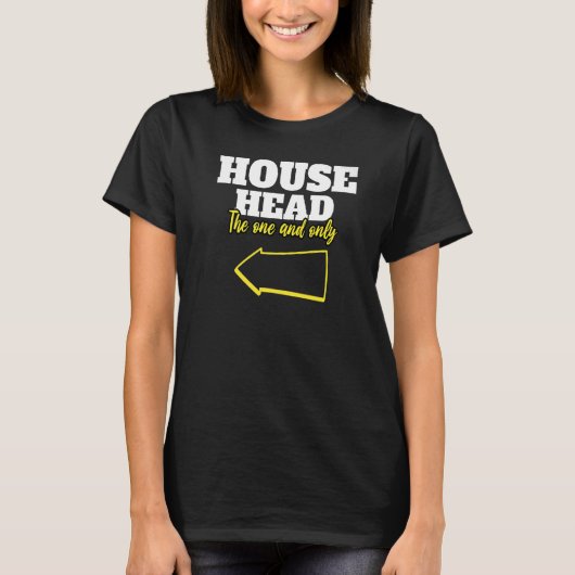 ハウスミュージックレイブハウスヘッド Tシャツ (正面)
