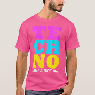 ハウスミュージックレイヴエムテクノ Tシャツ