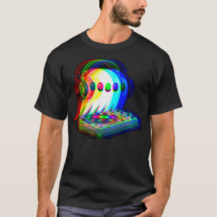 ハウスミュージック幽霊Dj光学イリュージョンEdm Hallowee Tシャツ
