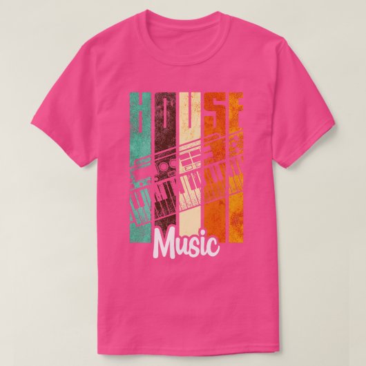 ハウスミュージック12 Tシャツ (デザイン正面)