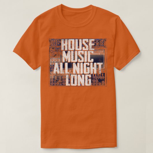 ハウスミュージック14 Tシャツ (デザイン正面)