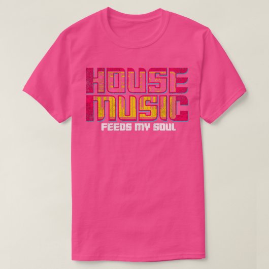 ハウスミュージック4 Tシャツ (デザイン正面)