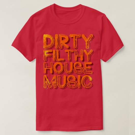 ハウスミュージック6 Tシャツ (デザイン正面)