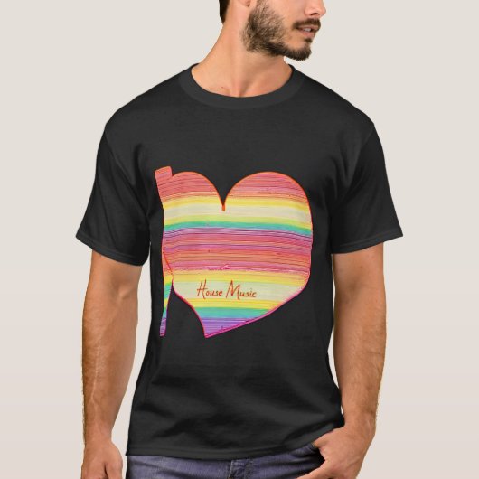 ハウスミュージック Tシャツ (正面)