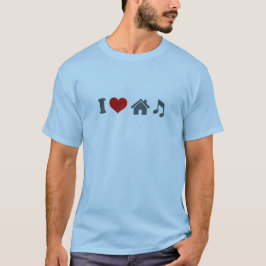 ハウスミュージックTシャツが大好き Tシャツ