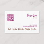 ハウスメイドフローラQR 名刺 (裏面)