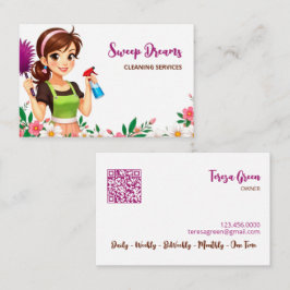 ハウスメイドフローラQR 名刺