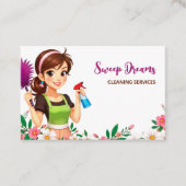 ハウスメイドフローラQR 名刺 (正面)