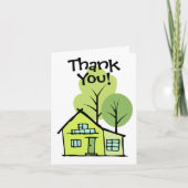 ハウスモダン不動産仲介業者クライアントありがとう カード (正面)