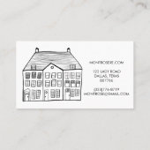 ハウスラインミニマルアーカスタムト実在エテート 名刺 (裏面)