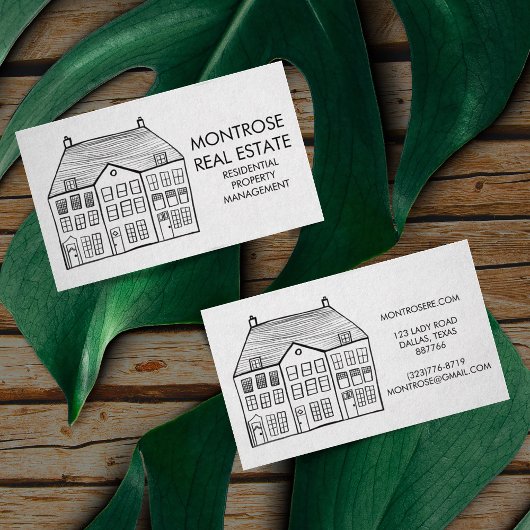 ハウスラインミニマルアーカスタムト実在エテート 名刺