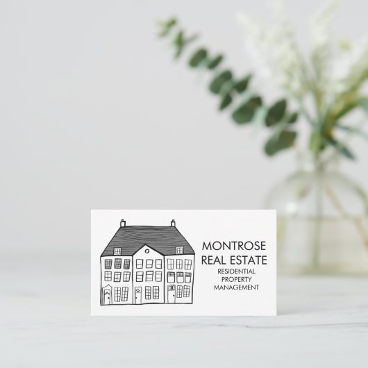 ハウスラインミニマルアーカスタムト実在エテート 名刺 (スタンド正面)