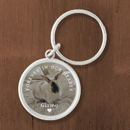 ハウスラビットメモリアル |名前と写真のコピー キーホルダー