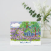 ハウスラベンダーフィールズ引っ越しました ポストカード (スタンド正面)