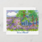 ハウスラベンダーフィールズ引っ越しました ポストカード (正面/裏面)