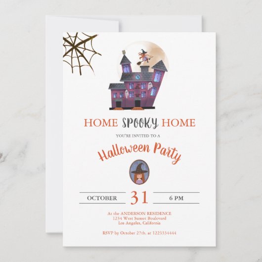 ハウスリッ不気味トルウィッチホームホ不気味ーム 招待状 (正面)