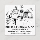 ハウスリムーバルススクエアビジネスカード スクエア名刺 (正面)