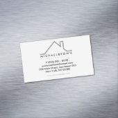 ハウスルーフグレーブラック マグネット名刺 (インサイチュ)