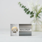 ハウスルーフサンシャインロゴ | メタリック 名刺 (スタンド正面)