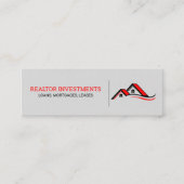 ハウスルーフトップ |不動産仲介業者投資家 スキニー名刺 (正面)