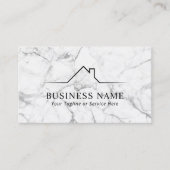 ハウスルーフロ実在ゴエステートモダン大理石 名刺 (正面)