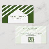 ハウスルーフ実在エテートQrコード 名刺 (正面/裏面)