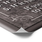 ハウスルール – アートプリント ポスター (角)