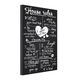 ハウスルール キャンバスプリント