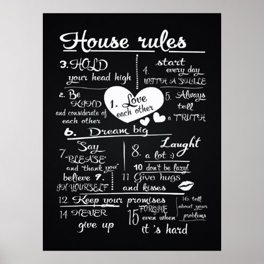 ハウスルール ポスター (正面)