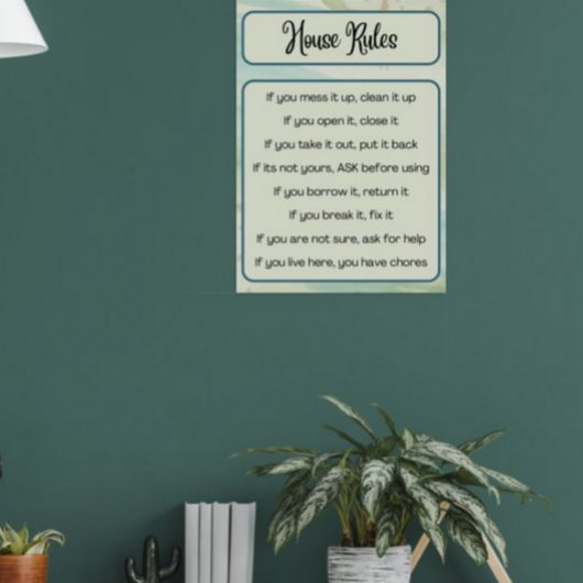 ハウスルール ポスター