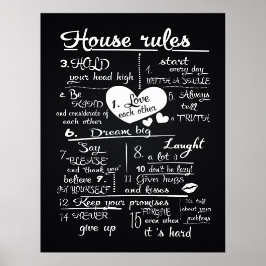 ハウスルール ポスター (正面)