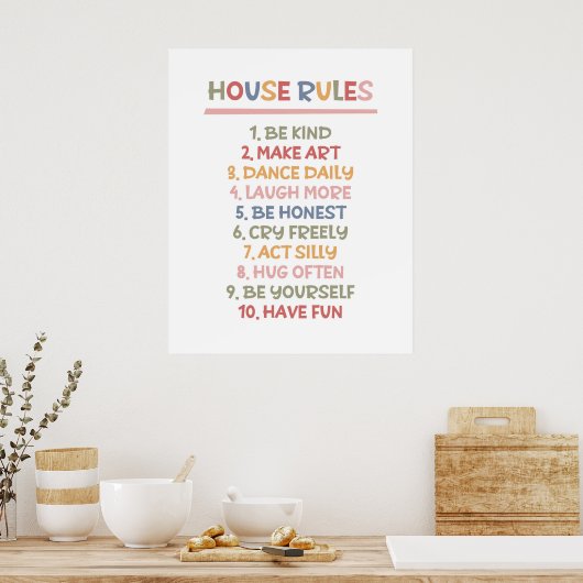 ハウスルール ポスター (キッチン)
