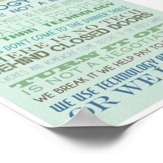 ハウスルール:tech ポスター (角)