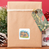 ハウスレイズクランプリング建物スクエアステッカー スクエアシール