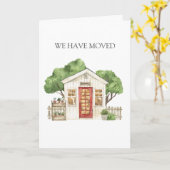 ハウスレッ素朴ドドアファームハウス我々は移動した カード (黄色い花)