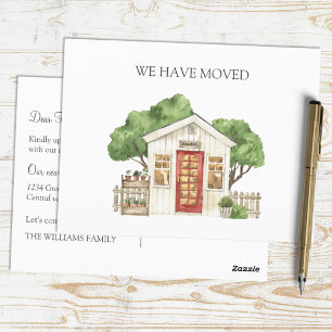 ハウスレッ素朴ドドアファームハウス我々は移動した ポストカード