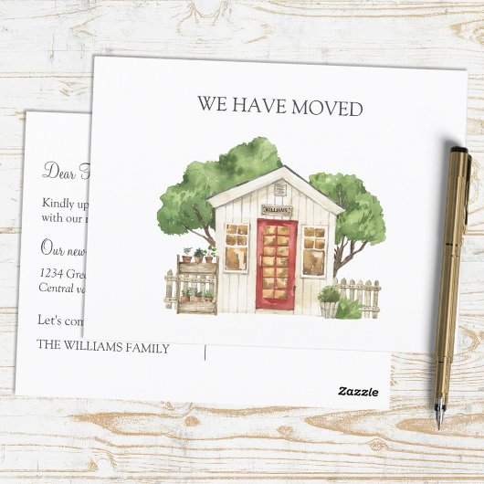 ハウスレッ素朴ドドアファームハウス我々は移動した ポストカード